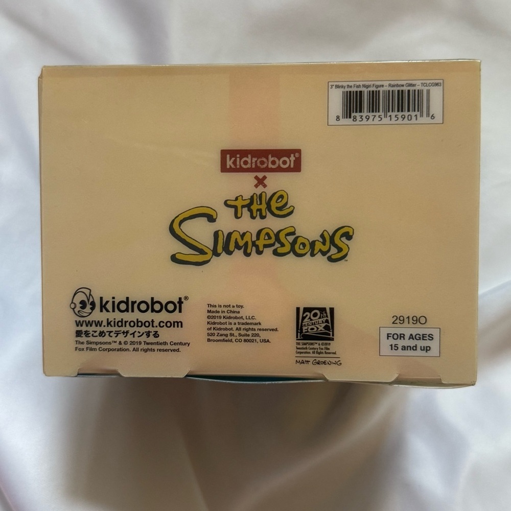 Rare Kidrobot The Simpsons Nigiri Blinky Vinyl Figure Collectible New Sealed Box - Picture 6 of 6